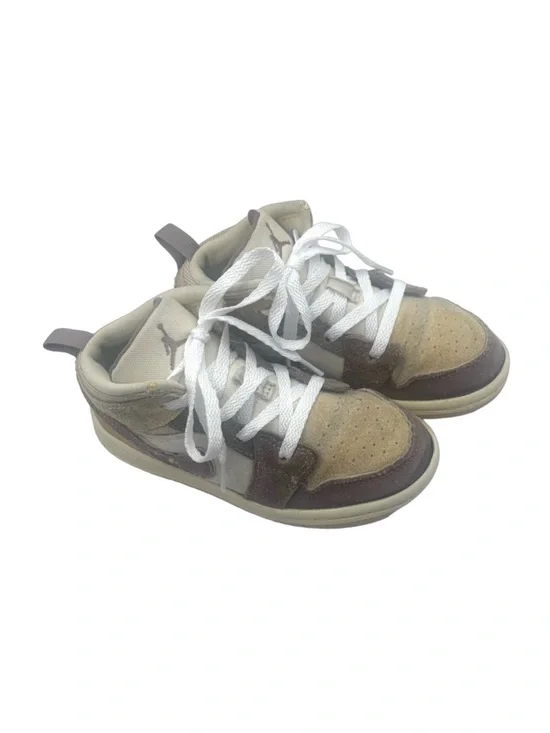 Nike Air Jordan 1 Mid SE Craft Taupe Haze Toddler Sneakers Size 9C - Picture 2 of 10